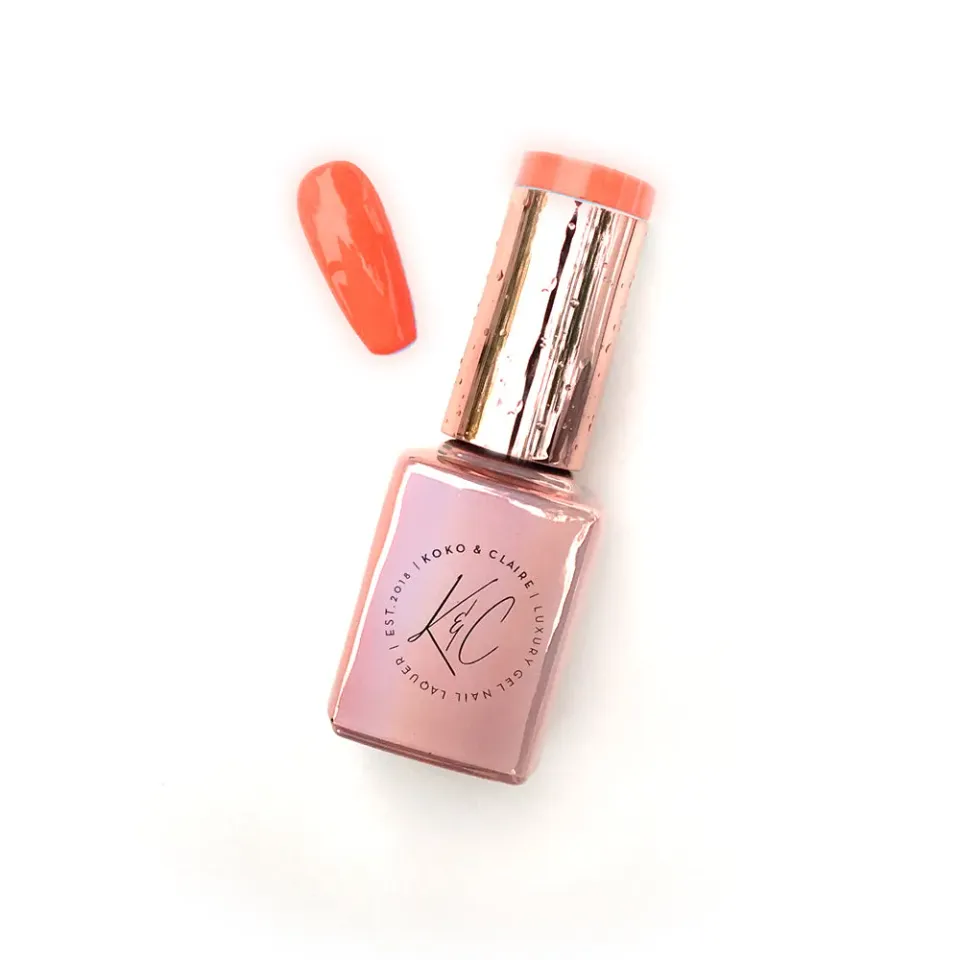 Clear Jelly Stamper KoKo & Claire 075 Coral Sunrise gellak orange 12 ml dækkende