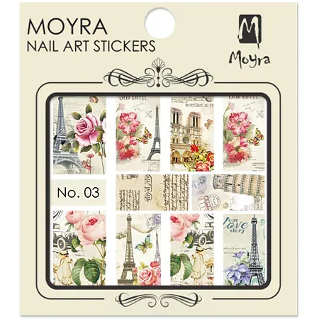 Moyra Nail Art Stickers No. 03 negleklistermærker vand