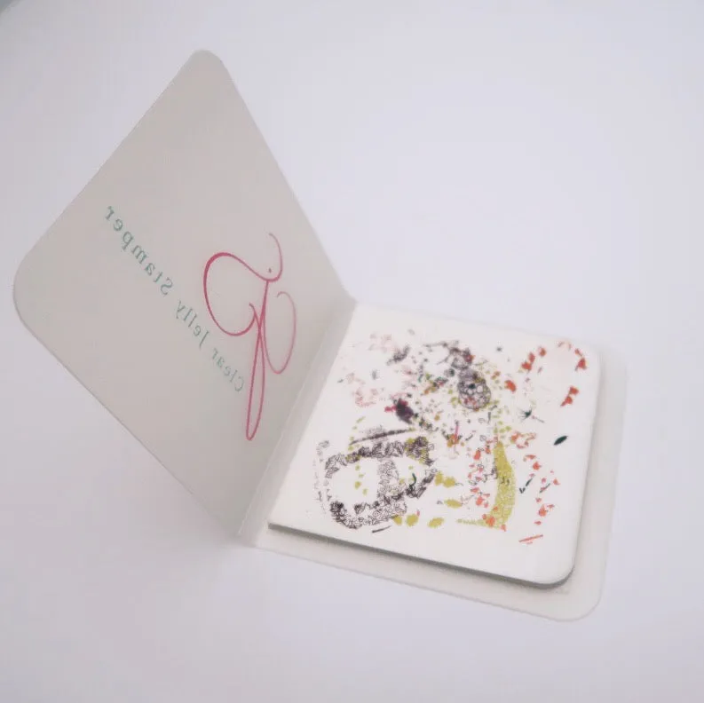 Clear Jelly Stamper Sticky Pad klæbende renseblok 50 ark