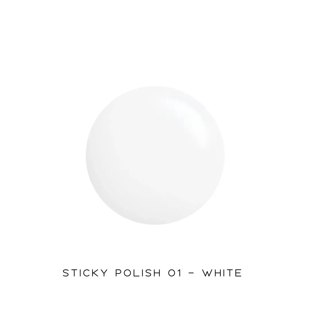 Moonflair Sticky Polish 02 neglelak hvid 10 ml