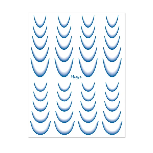 Moyra Watertransfer Ombre No. 10 Blue negleklistermærker