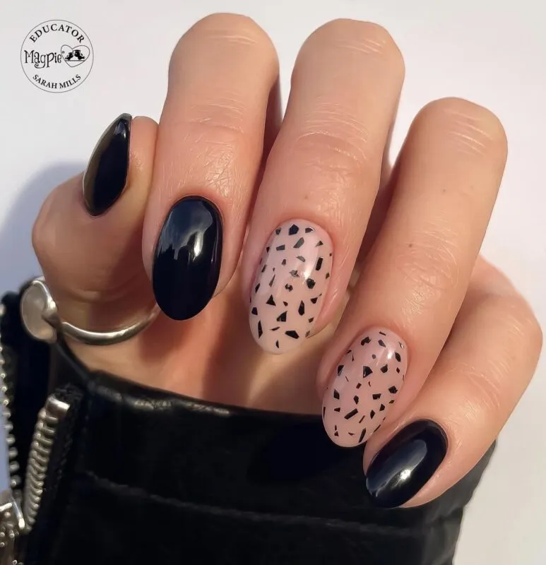 Indigo Nails Beautystones Raven neglitter til neglekunst