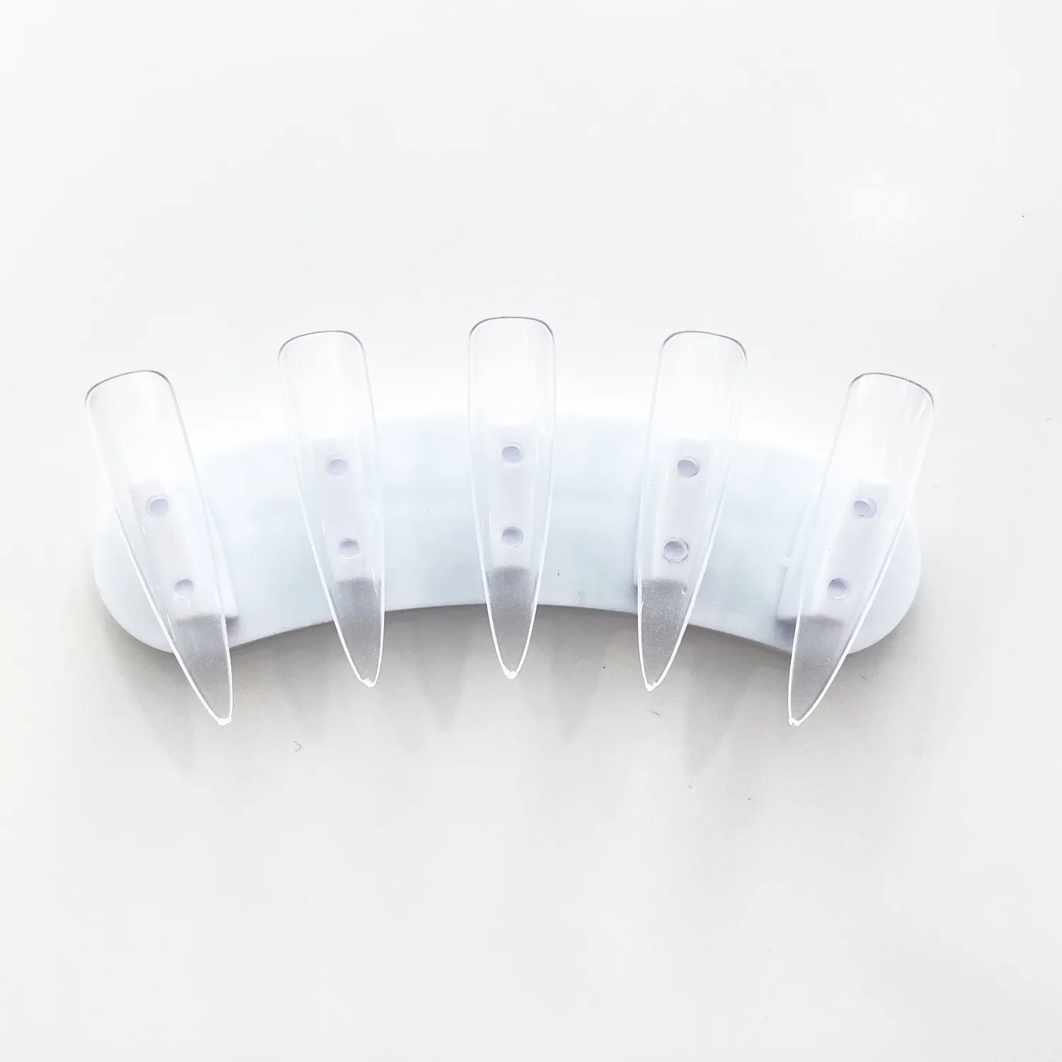 Clear Jelly Stamper øvetips clear 100 stk long coffin