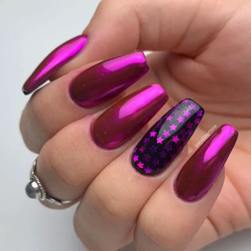 Indigo Nails Frankie Stars neglepynt stjerner med glans