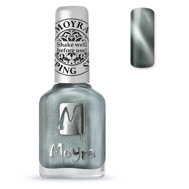Moyra Stamping SP30 neglelak 12 ml Magnetic Silver cat eye