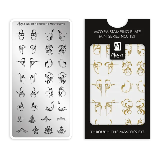 Moyra Mini Stamping Plate 121 Through the Master’s Eye 6x12