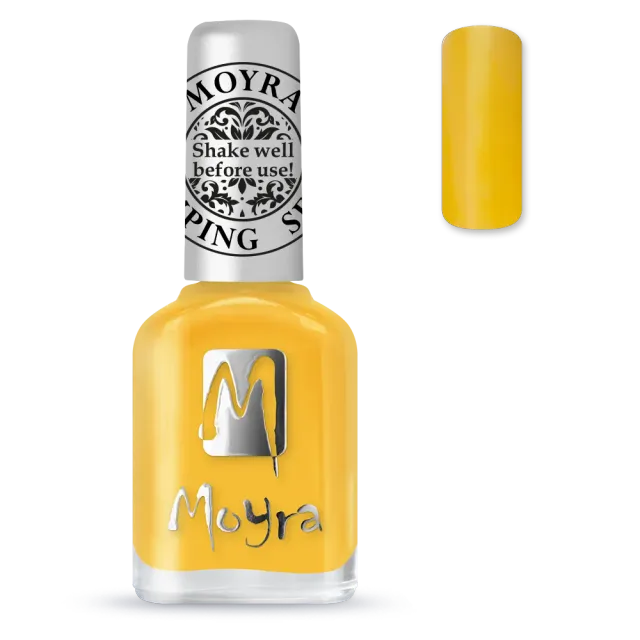 Moyra Stamping SP12 Yellow stampinglak 12 ml gul