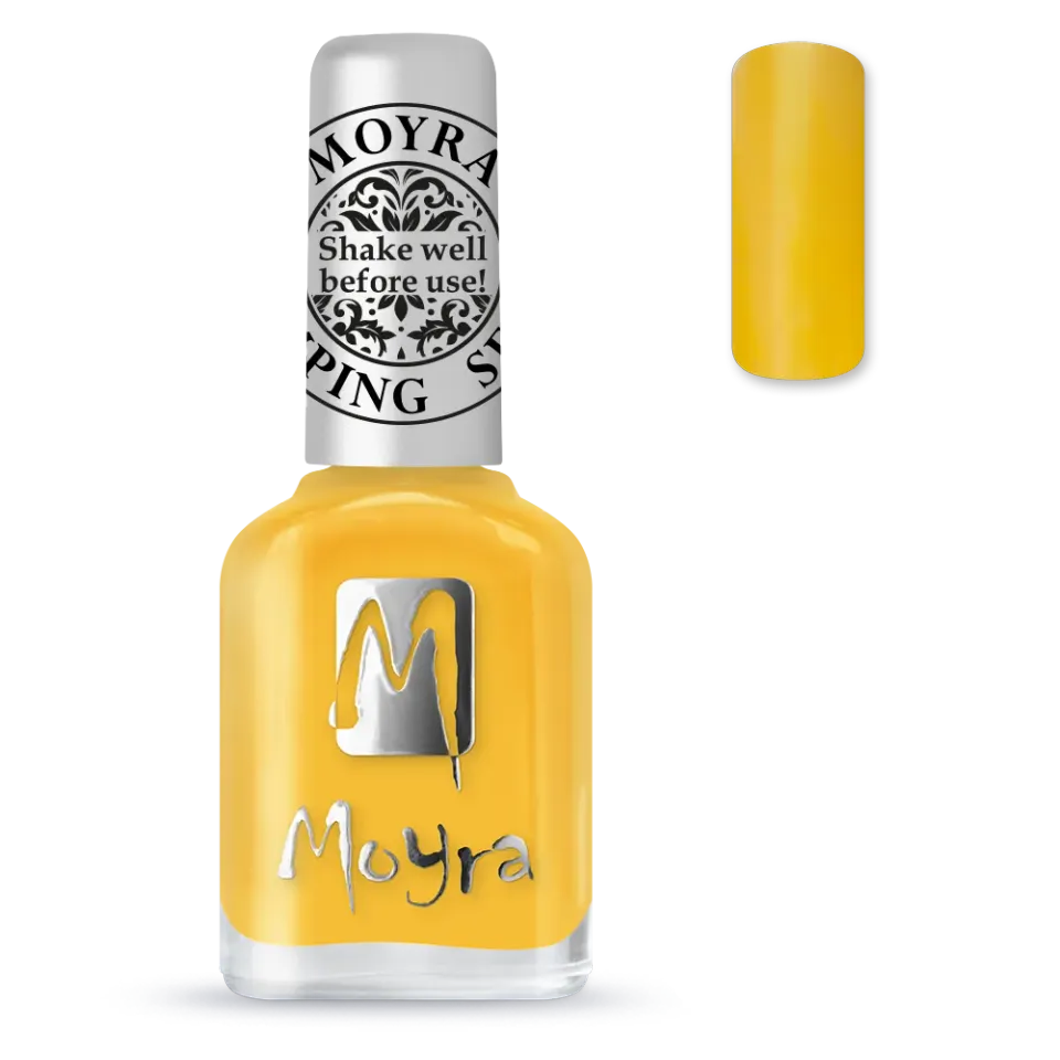 Moyra Stamping SP12 Yellow stampinglak 12 ml gul