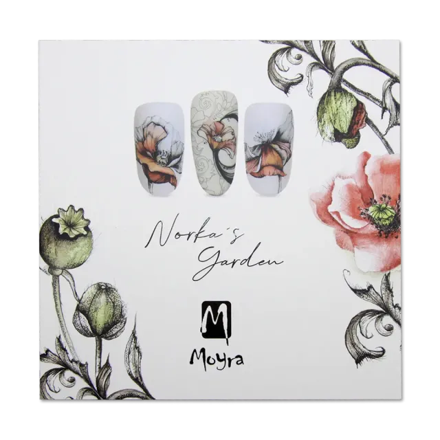 Moyra Norka's Garden neglebog 72 sider stamping