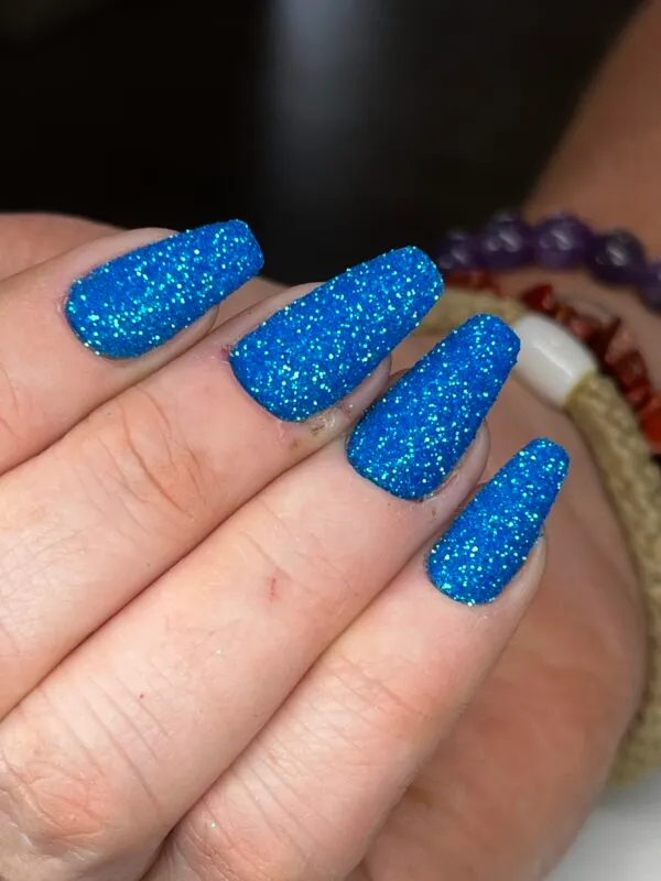 Indigo Nails Beautystones Bluebell glitter til negle