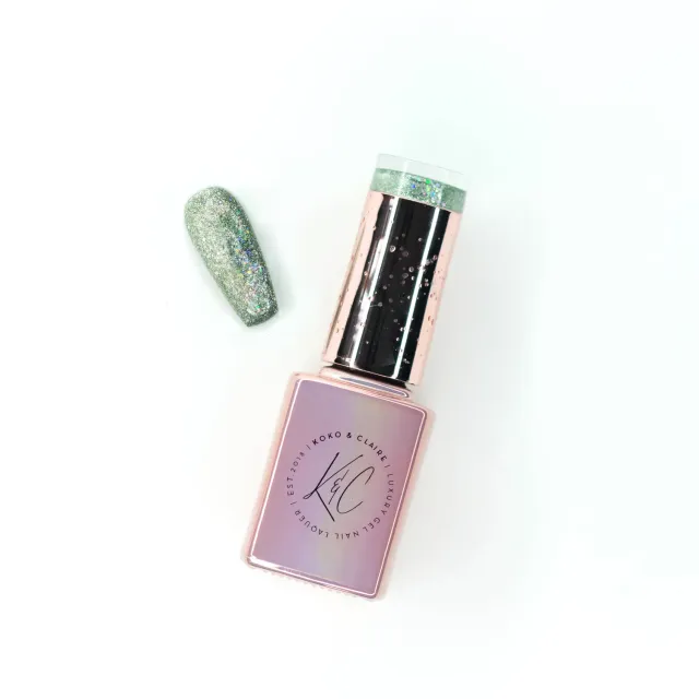 KoKo & Claire 034 Shimmering Sage gelelak grøn 12 ml