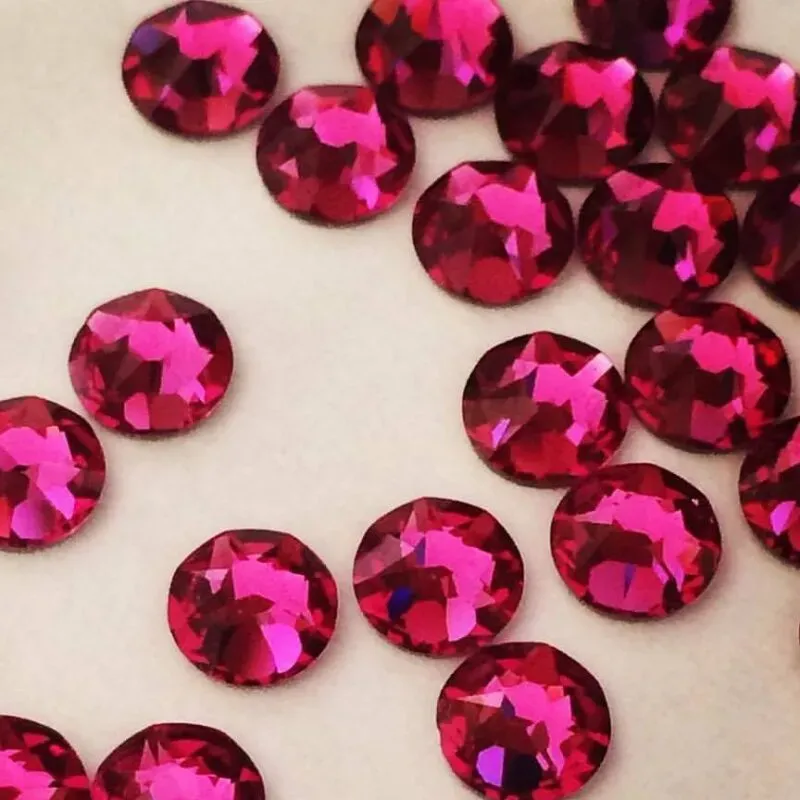 Beautystones Fuchsia neglekrystaller pink glans