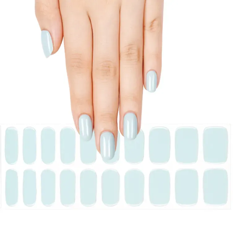 Clear Jelly Stamper Gel-ly Wraps 396 neglewraps lyseblå 20 stk