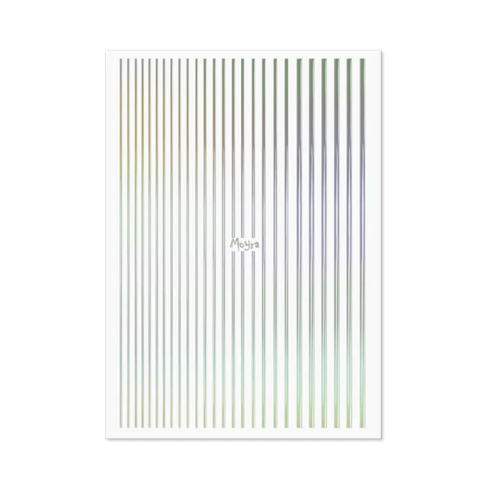 Moyra Nail Art Strips No. 06 Holo Silver neglestrips