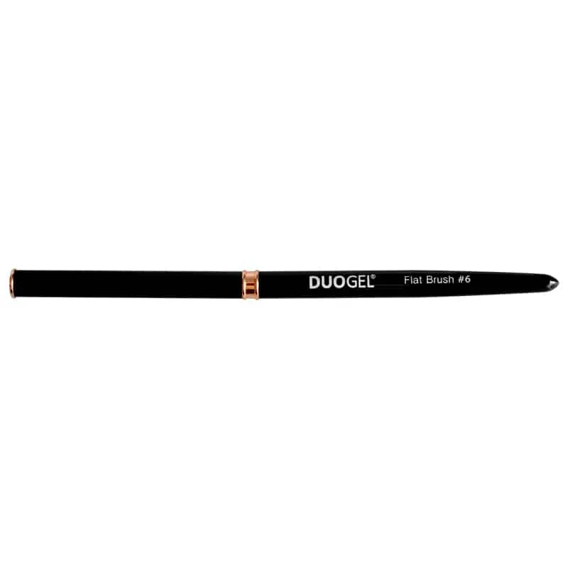 Mline Beauty Gelpensel nr. 6 flad sort med hætte