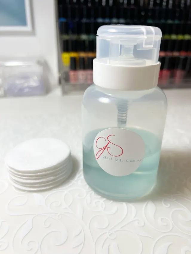 Clear Jelly Stamper pumpeflaske gennemsigtig til acetone
