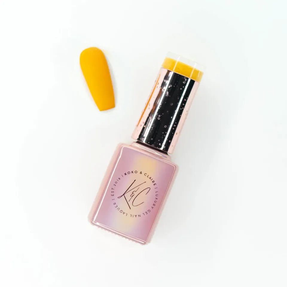 Clear Jelly Stamper KoKo & Claire 006 Ray of Sunshine gellak gul 12ml dækkende
