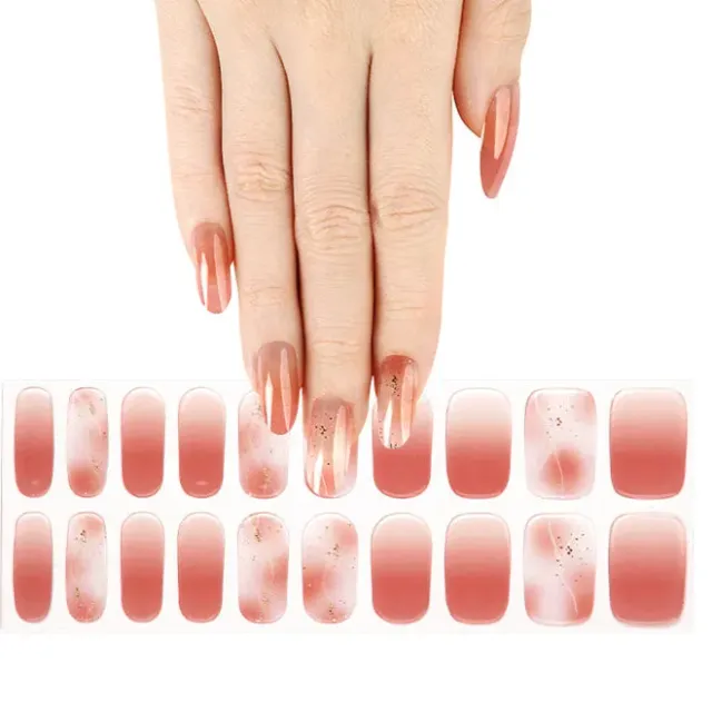Clear Jelly Stamper Gel-ly Wraps 174 negle wraps blush marble 20 stk