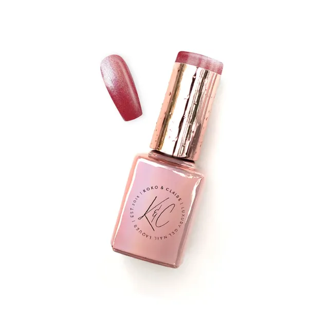 KoKo & Claire 0191 Mariposa Plum cateye gelpolish pink 12 ml