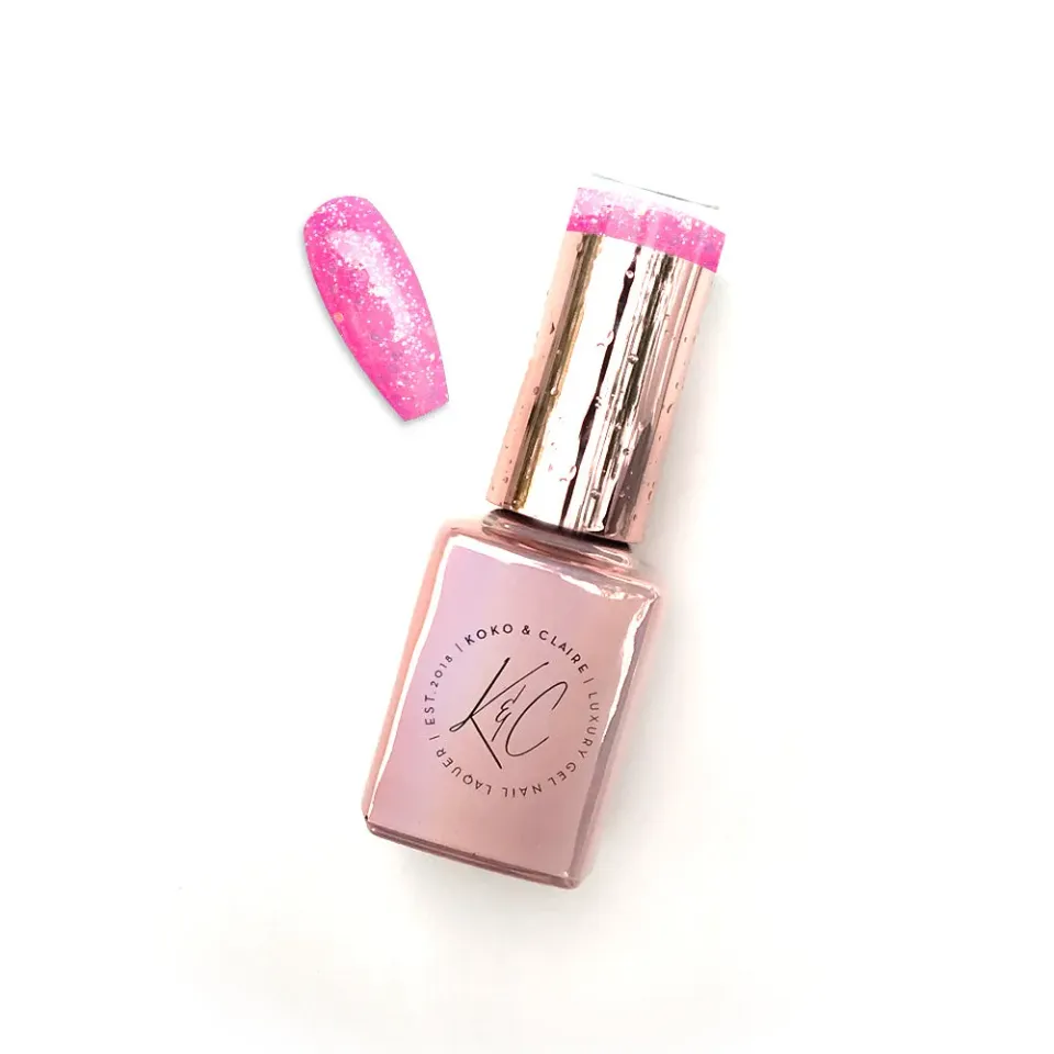 Clear Jelly Stamper KoKo & Claire 0133 Flushed gellak pink