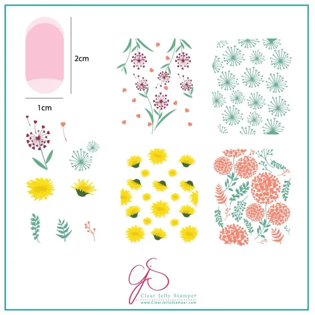 Clear Jelly Stamper CjS-157 In the Wind stampingplade 8x8 cm