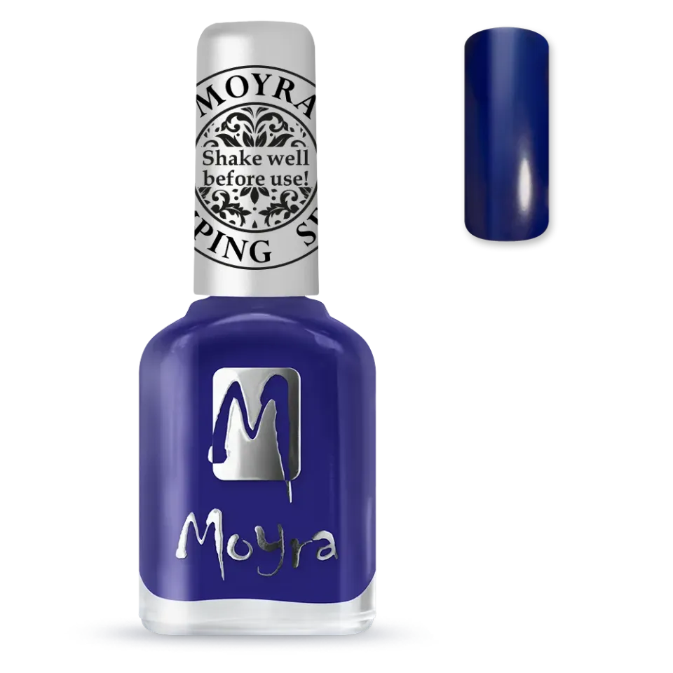 Moyra Stamping SP05 Blue neglelak 12 ml blå