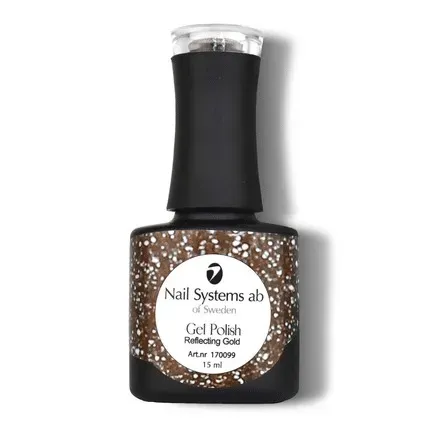 Mline Beauty 051 Reflecting Gold gel polish 15 ml reflekterende
