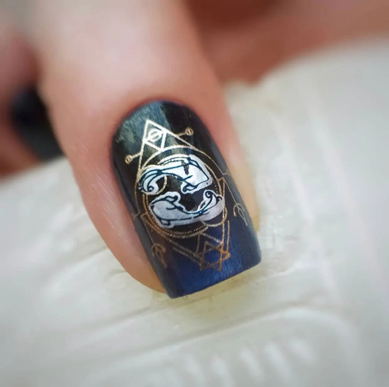 Clear Jelly Stamper CjSZ-13 Pisces stamping plade 6x6 cm stjernetegn