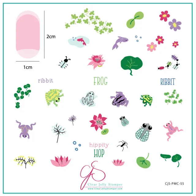 Clear Jelly Stamper Plate of the Month april 2022 sæt 2 stk