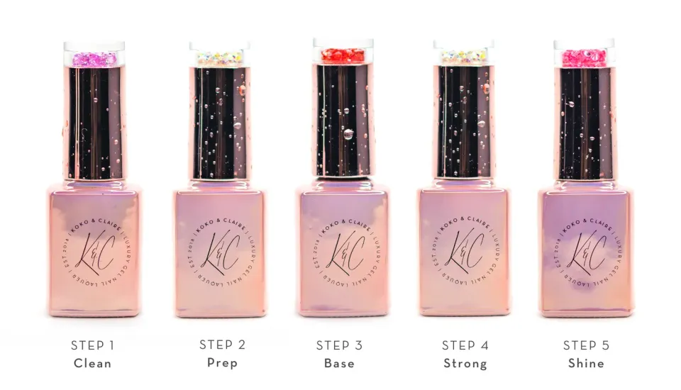 Clear Jelly Stamper KoKo & Claire Power Foundations mani kit 5x12ml