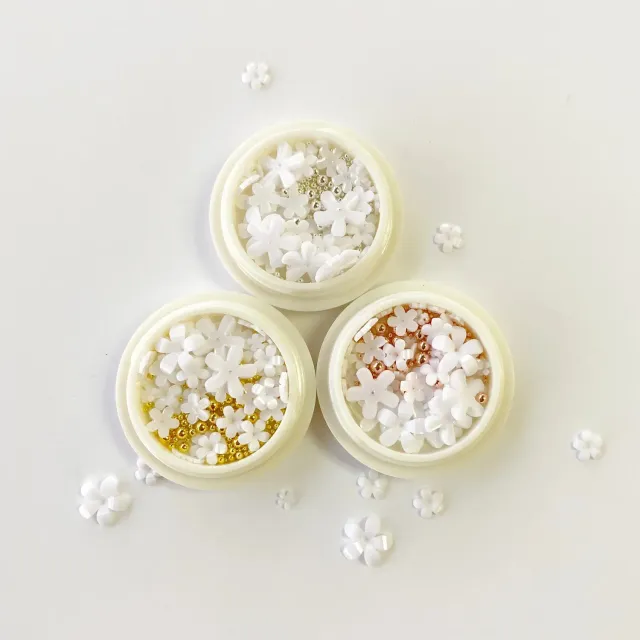 Clear Jelly Stamper KoKo & Claire Beads & Flowers neglepynt 3-pak