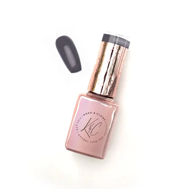 Clear Jelly Stamper KoKo & Claire 0117 gellak grå 12 ml glitter