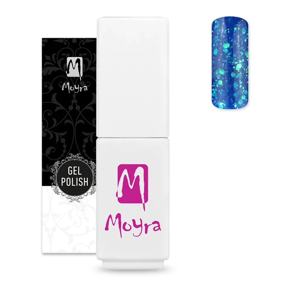 Moyra Mini Gel Polish Glitter Mix 408 gellak 5,5 ml glitter
