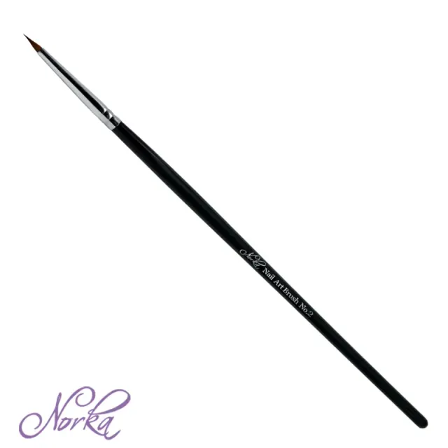 Norka Nail Art Brush No. 2 neglepensel til nailart tynd