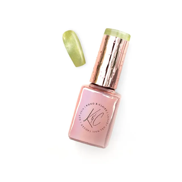 Clear Jelly Stamper KoKo & Claire 0198 Key Lime Kitty cateye gellak lime