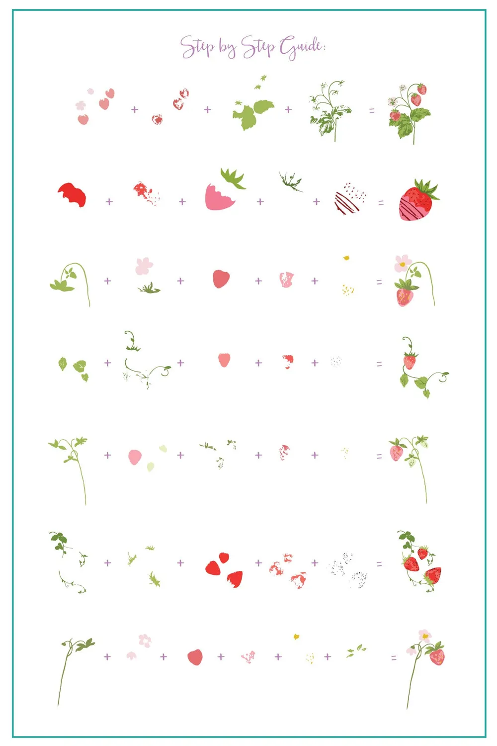Clear Jelly Stamper Strawberry Sweetness CjS-351 stempelplade jordbær