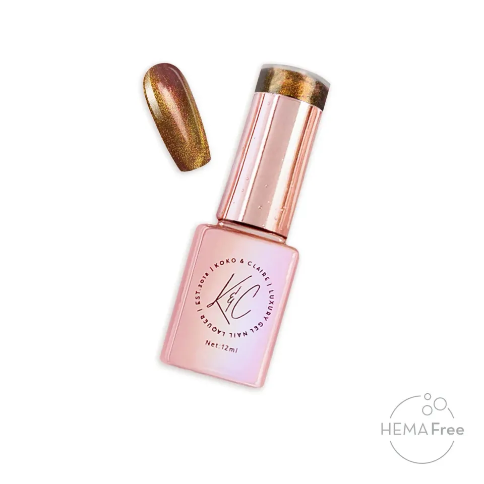 KoKo & Claire 0558 Crimson Sleigh gellak rød cat-eye 12 ml
