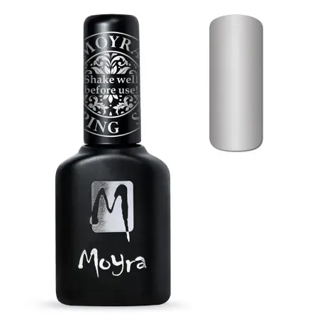 Moyra Foil Polish FP03 stampinglak sølv 10 ml til folie