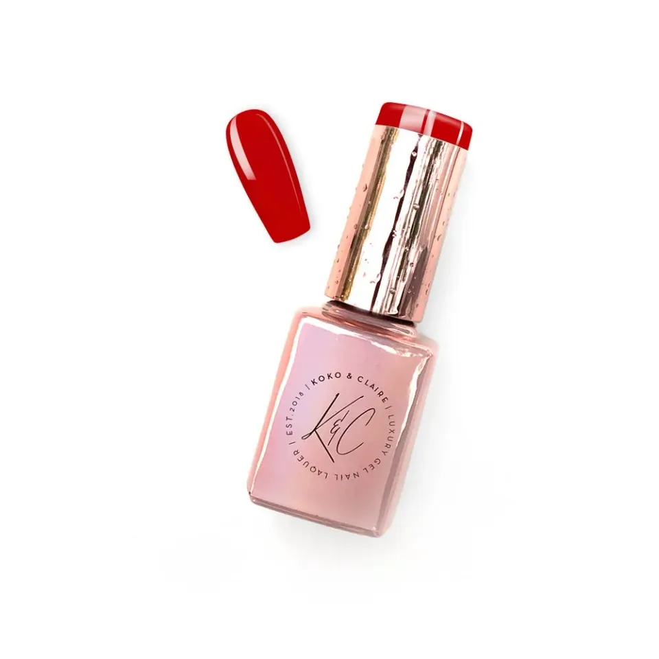 Clear Jelly Stamper KoKo & Claire 0393 Strawberry Squeeze gellak rød 12ml creme