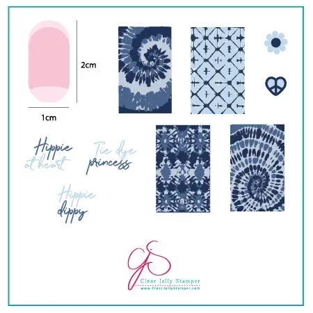 Clear Jelly Stamper CjS-116 Lil Boho Life stampingplade boho