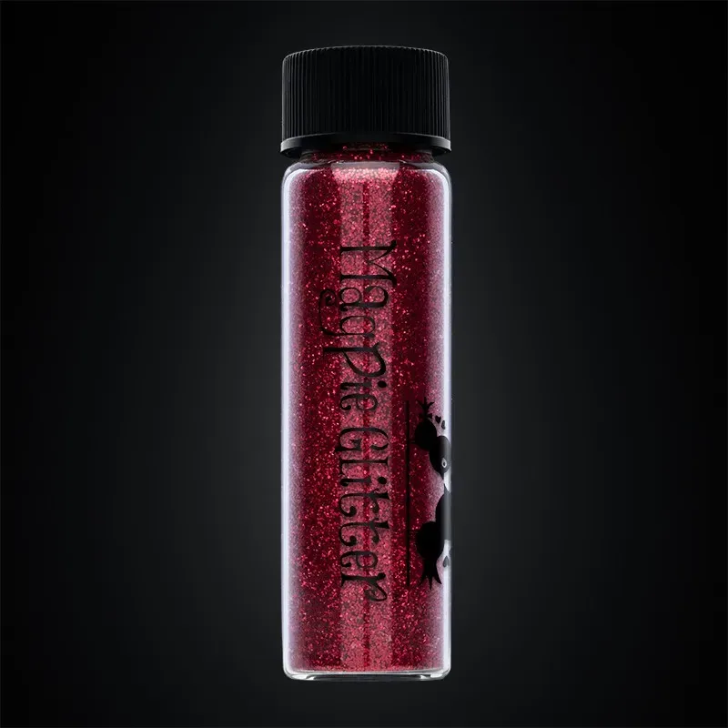 Indigo Nails Ruby Glitter neglitter rød