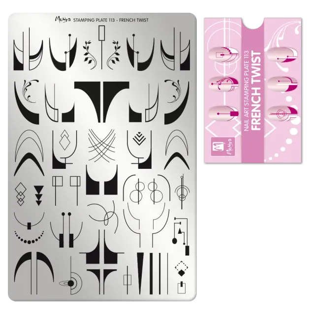 Moyra Stamping Plate 113 French Twist negledesign