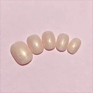 Clear Jelly Stamper Glam & Go kunstige negle squoval 50 stk