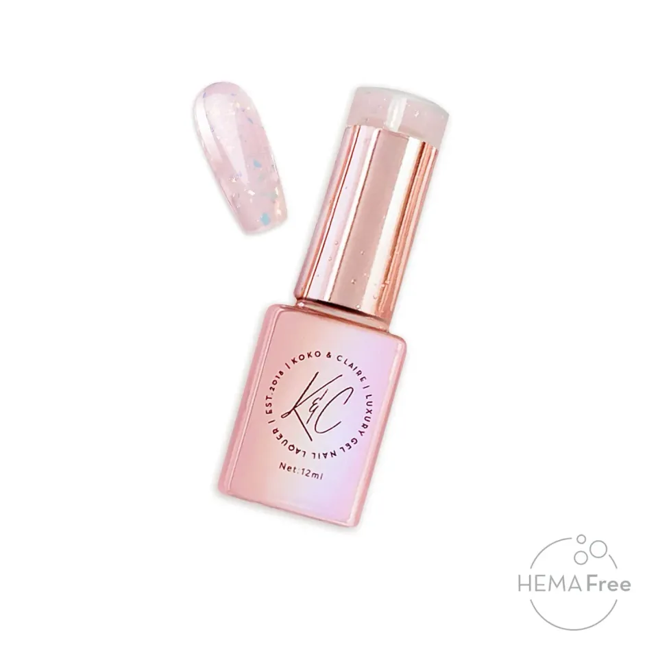 Clear Jelly Stamper Moonlit Shards builder gel lyserød 12 ml