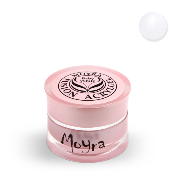 Moyra Fusion Baby White acrylgel 5 g lugtfri