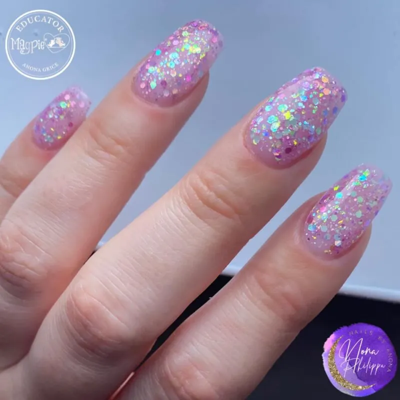 Indigo Nails Matilda negleglitter fin dækning