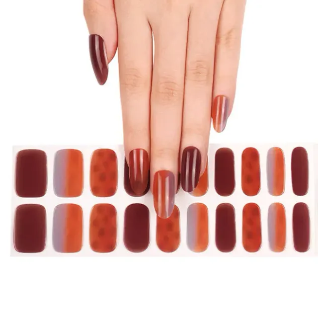 Clear Jelly Stamper Gel-ly Wraps 266 negle wraps brun