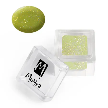 Moyra Colour Akrylpulver 112 Glitter Green 3,5 g grøn