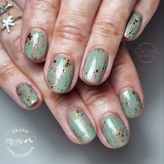 Indigo Nails Beautystones Peter neglefolie metallisk