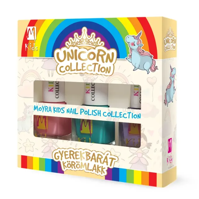 Moyra Kids Unicorn neglelak sæt 3 x 7 ml mild